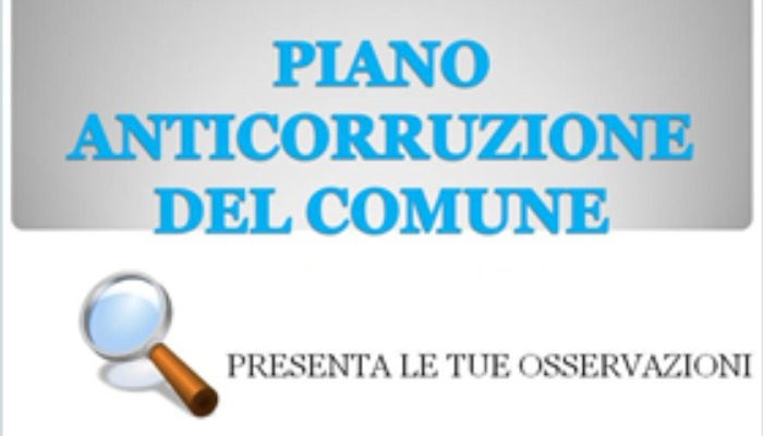 Avviso di consultazione per aggiornamento P.T.P.C.T. 2020-2022