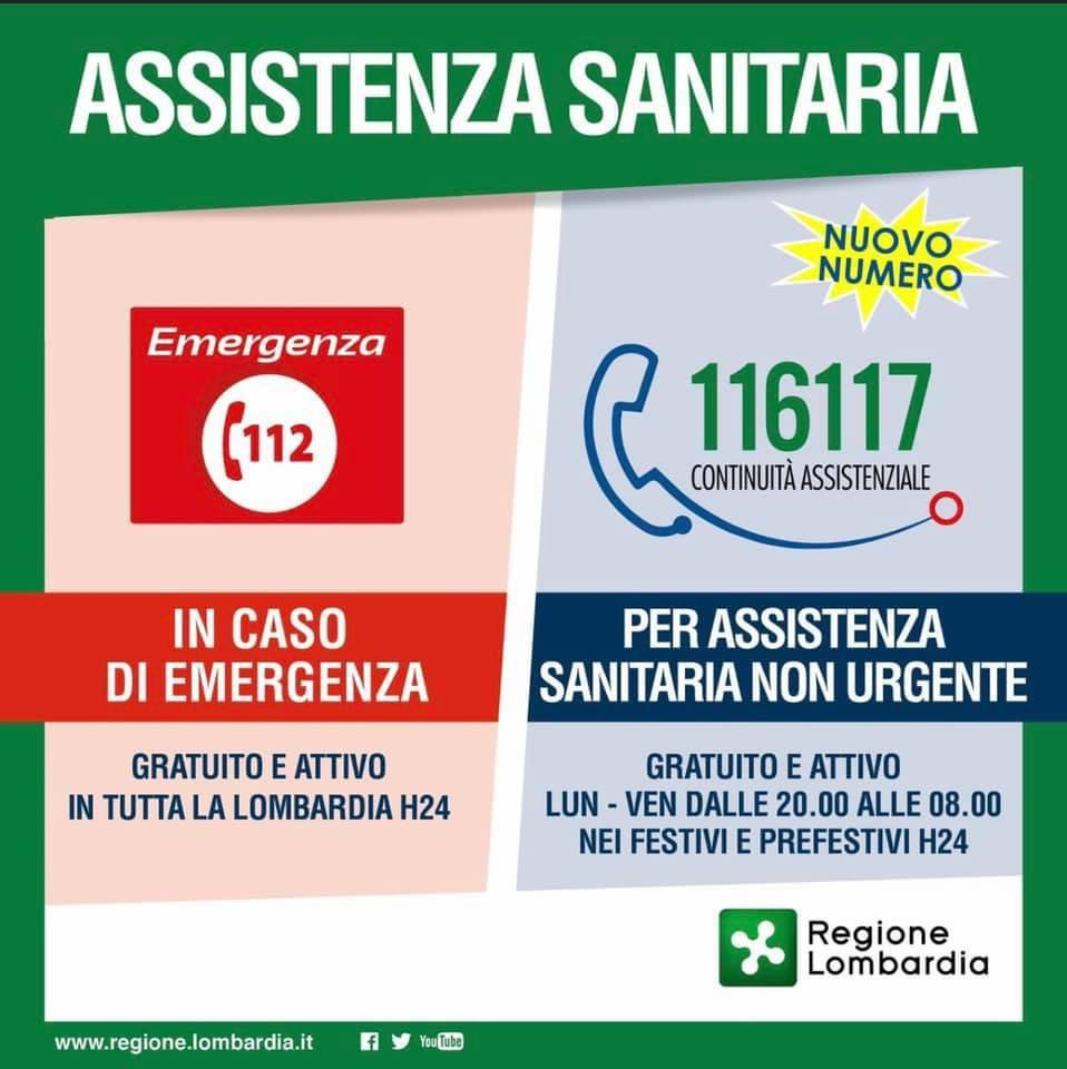 Assistenza sanitaria non urgente, nuovo numero 116117