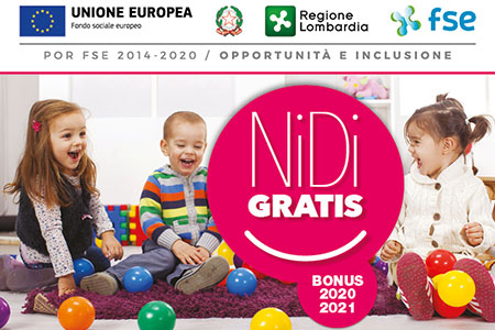 Avviso per l’adesione delle famiglie alla misura Nidi Gratis – Bonus 2020/2021