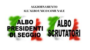 Aggiornamento Albo presidenti di seggio elettorale e Albo scrutatori