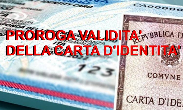 Proroga della validità carta di identità: scadenza al 30 settembre 2021